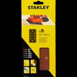 Hot Stanley White Alox slibeark 93x230 mm 5 stk ass.