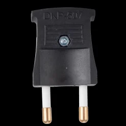 E-Line Stikkontakter Og Afbrydere^Stikprop flad sort