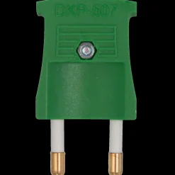 New E-Line Stikprop flad 250V grøn