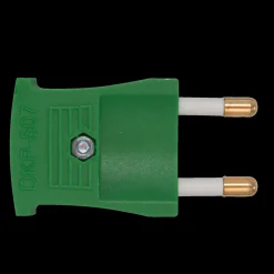 New E-Line Stikprop flad 250V grøn