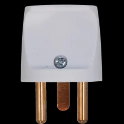 Discount E-Line Stikprop rund m/jord hvid