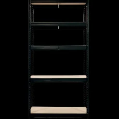 Arbejdsborde Og Reoler^Stålreol 180x120x50 cm 5 hylder sort