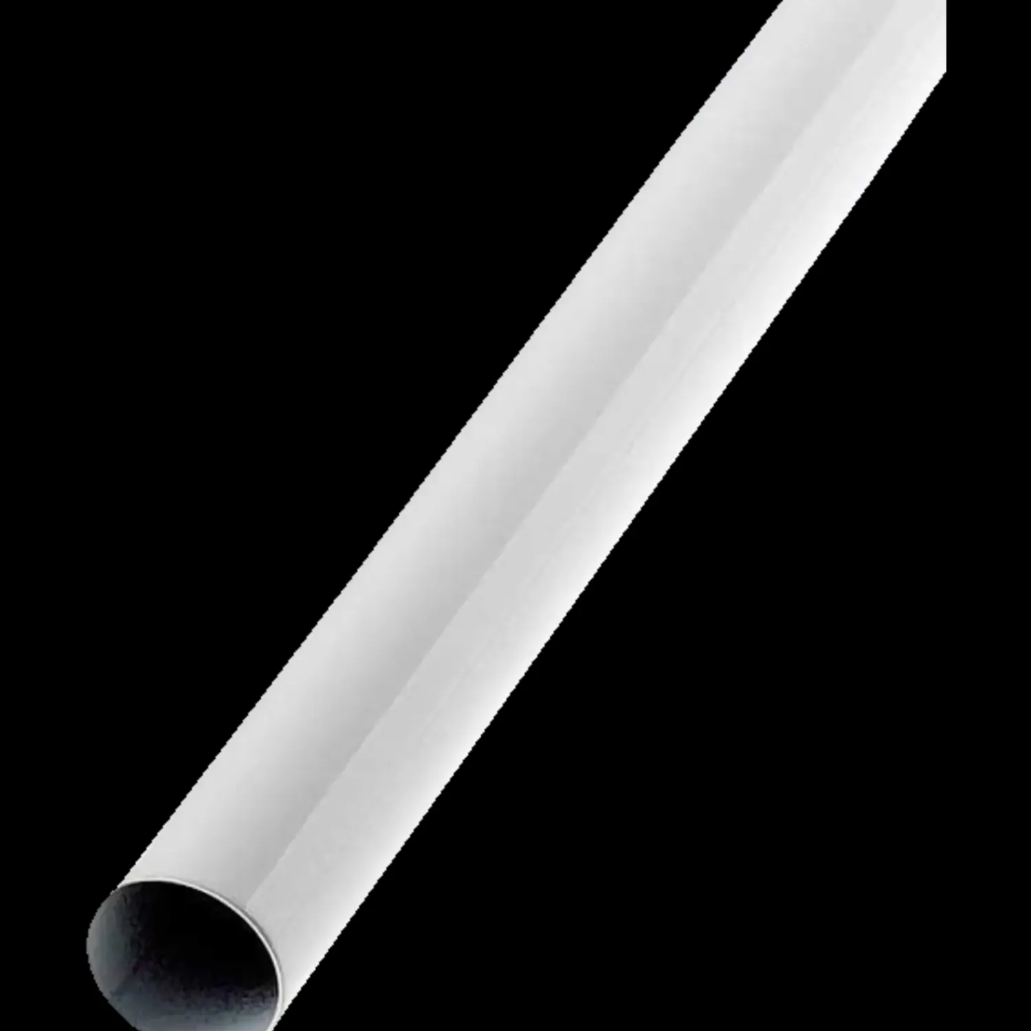 Bygningsbeslag^Stålrør Ø19 mm x 2,44 m hvid