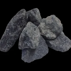 Granit.dk Bigbags|Granitskærver^Store sorte granitskærver 32/45 mm (jernbaneskærver). BigBag á 1000 kg