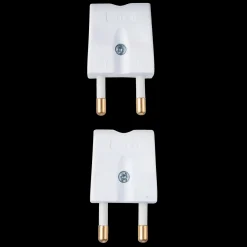 E-Line Stikkontakter Og Afbrydere^Strikprop flad hvid