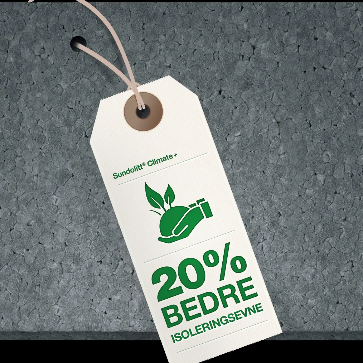 Sundolitt Flamingoisolering^Climate C80BE grå 230x600x1200 mm