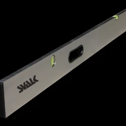 Brolæggerværktøj^Svalk retteskinne m/libelle 2 m