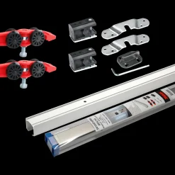 Outlet Svalk RollLock skydedørsbeslag u/vinkler 63-120 cm 60 kg