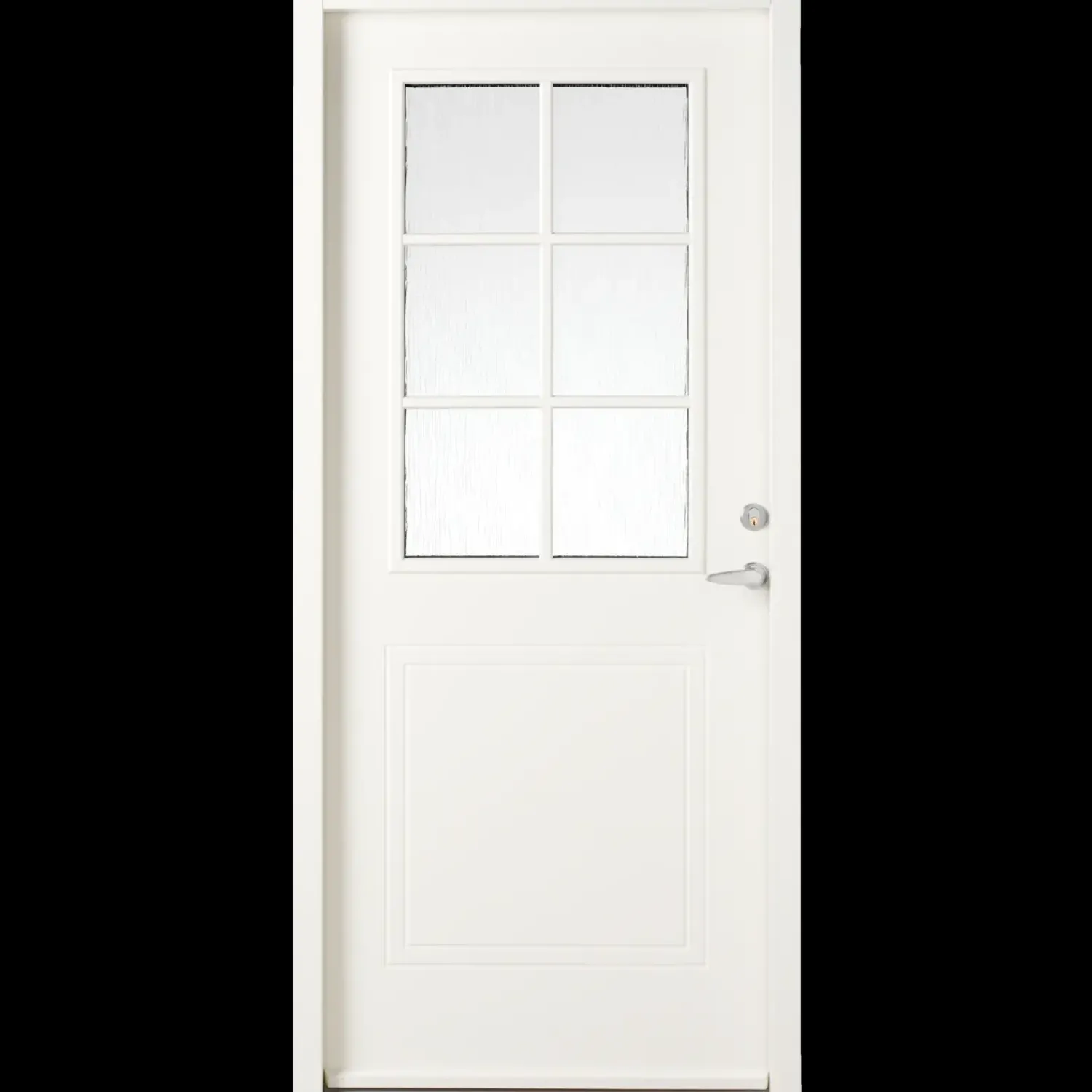 New Swedoor P-400 facadedør med glas 948x2115 mm venstrehængt hvid