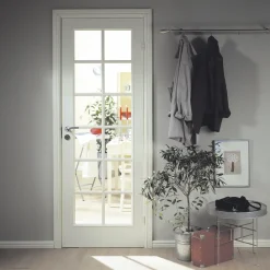 Swedoor Indvendige Døre^sprossedør SP12 glas hvid 40x825x2040 mm