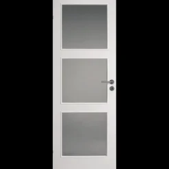 Swedoor Indvendige Døre^Stable GW3 m/klar glas hvid 40x825x2040 mm