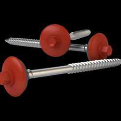 Best Swisspearl 100 tagskrue m/EPDM skive 6x100 mm teglrød 400 stk