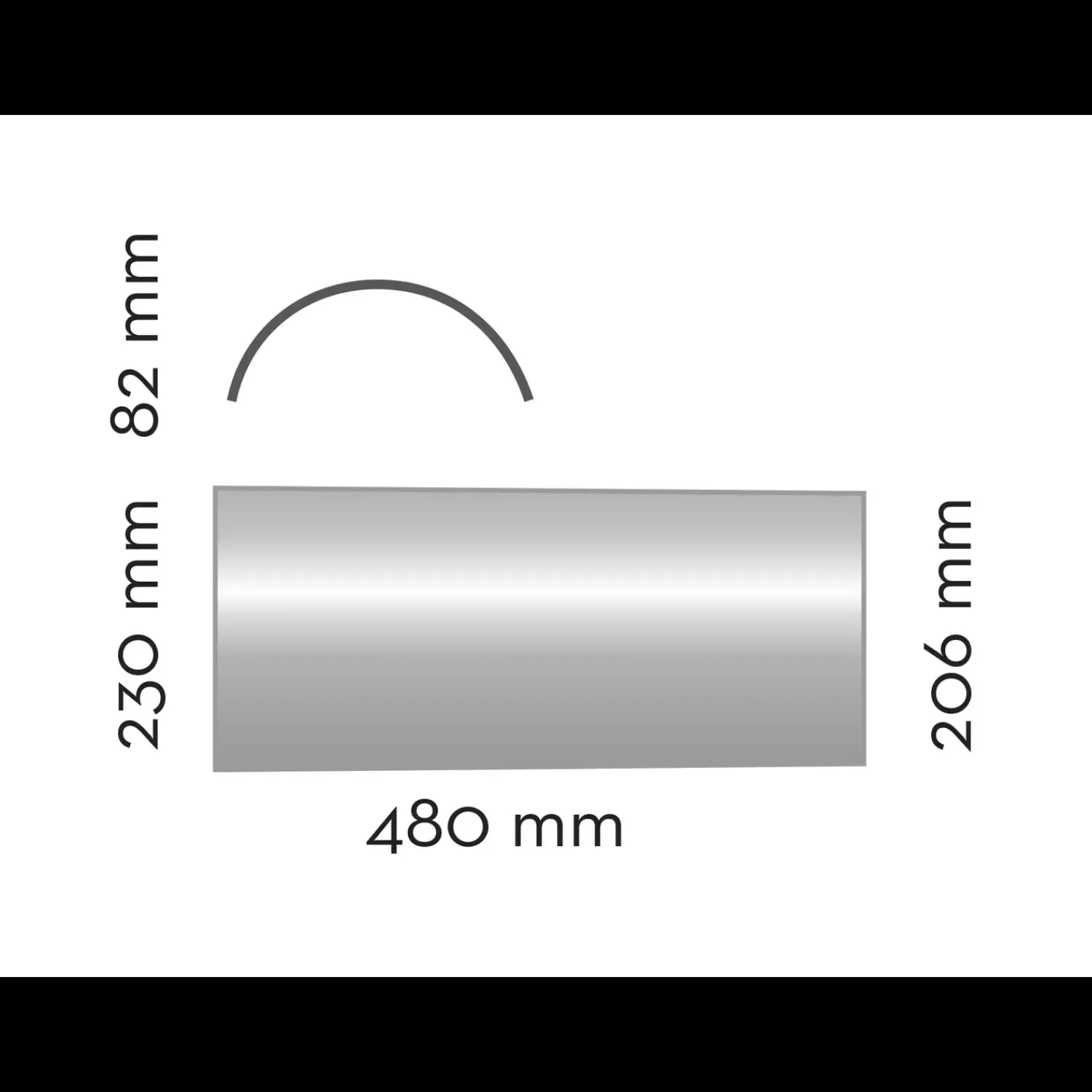 Swisspearl Bølgeplader^konisk rygning 480 mm sortblå
