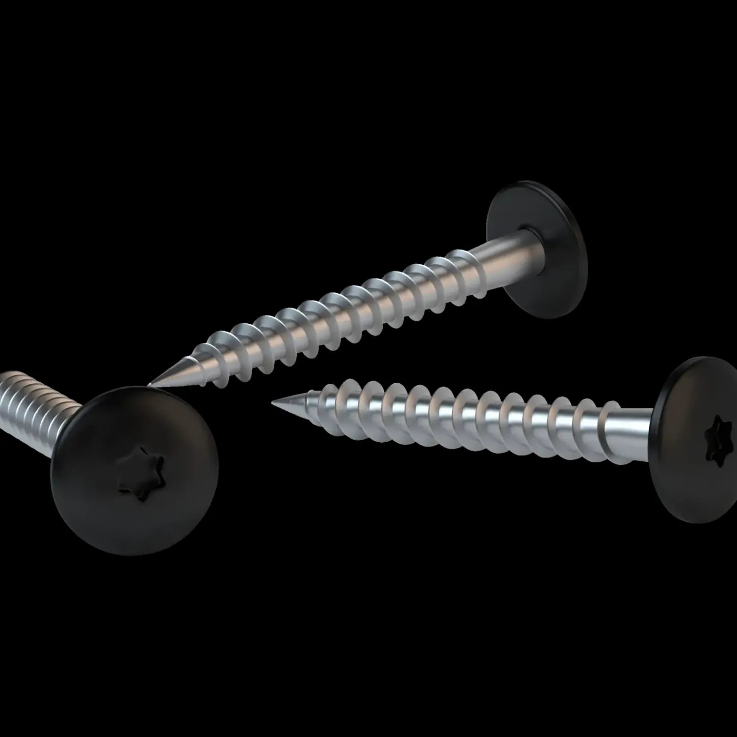 Swisspearl Facadeskruer^Plank SCR-W facadeskrue sort 4,8x44 mm 250 stk.