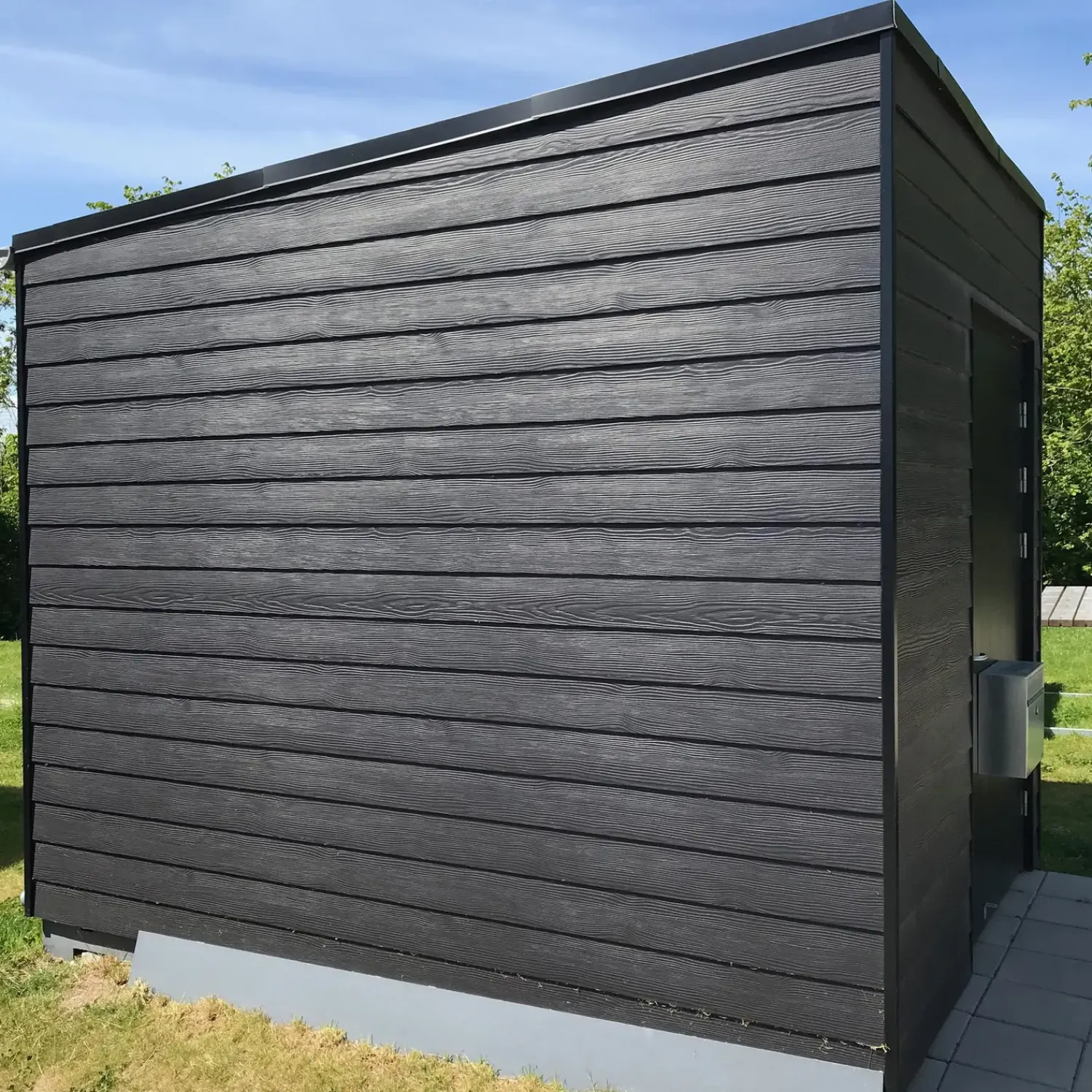 Hot Swisspearl planke træstruktur sort CP 180C, 180x3600x8 mm