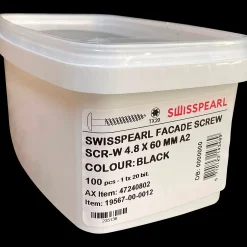 Clearance Swisspearl SCR-W skrue til konisk rygning sort 4,8x60 mm