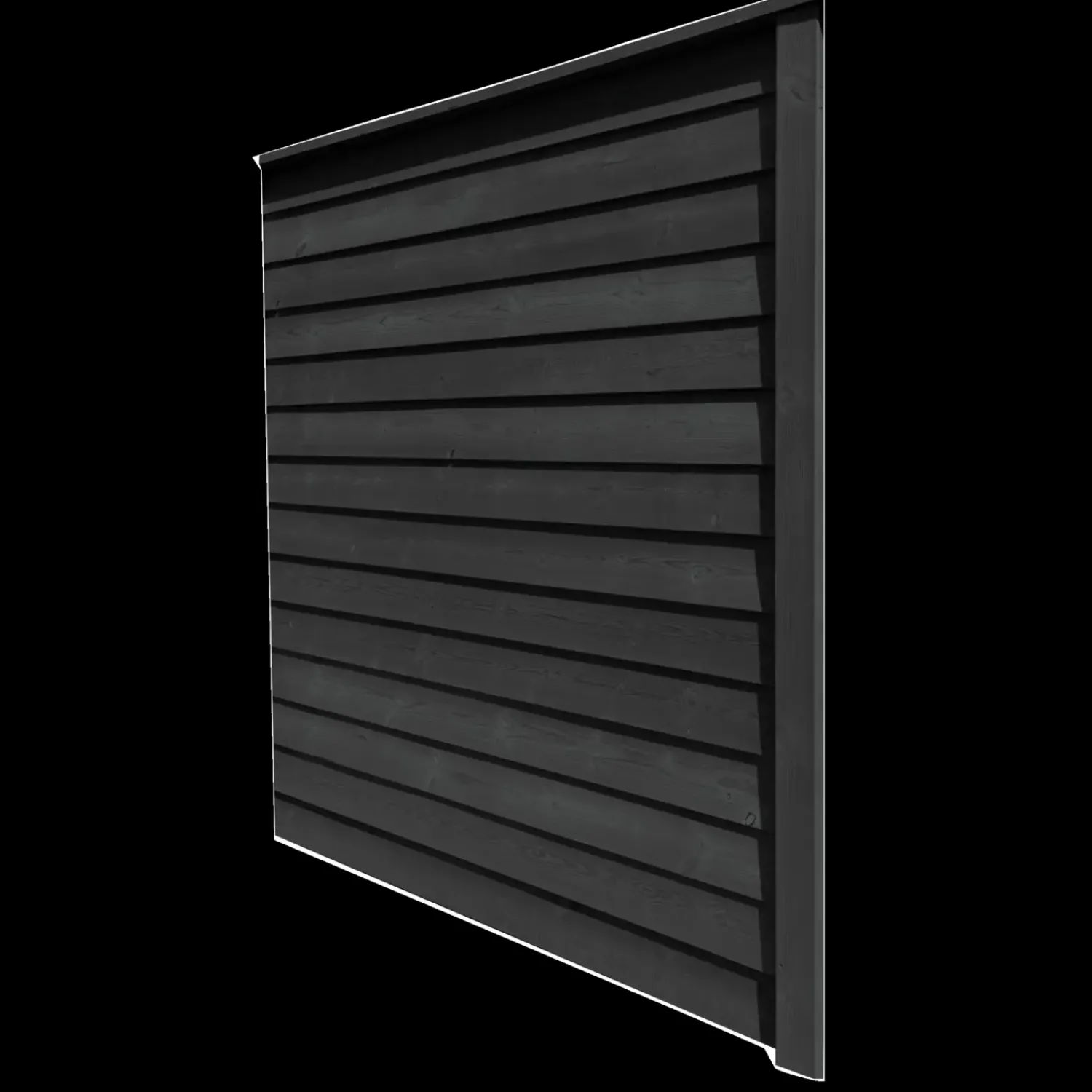 Frøslev træ Træhegn^Systemhegn fortsættersæt sortmalet 180 cm