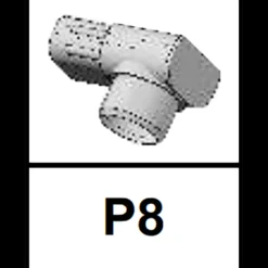 Drivhus Reservedele Og Vedligehold^Tagrende endestykke med tud til nedløb P8 Elmholm drivhus