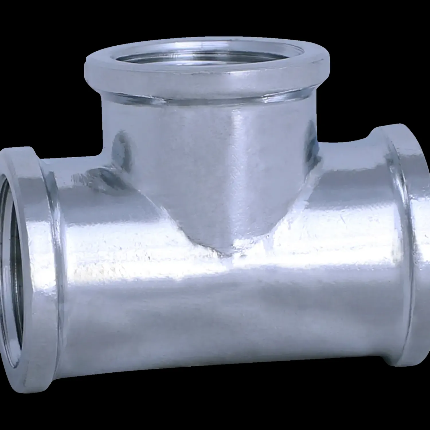 Vvs-Fittings Og Rør^Tee 1/2" krom