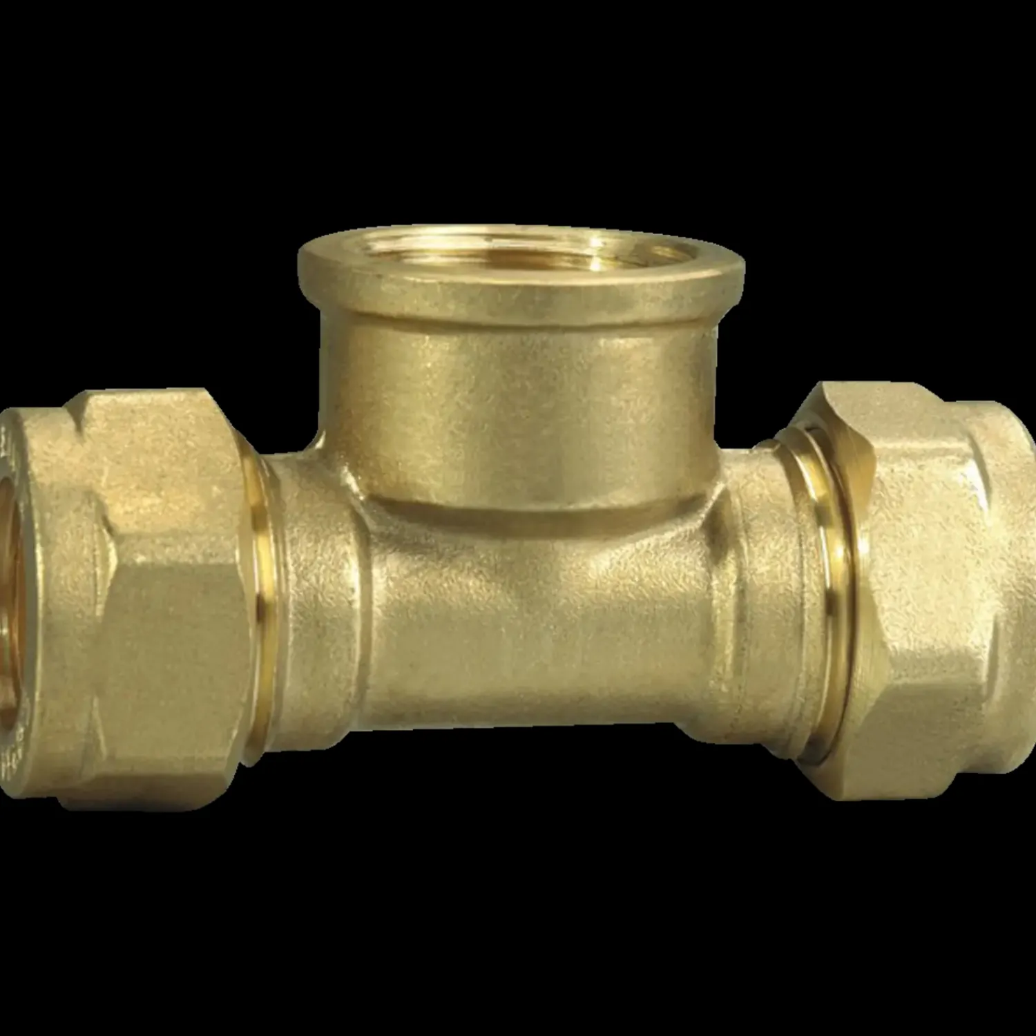 New Tee klemring 15x1/2"x15 mm messing