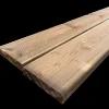 Trykimprægnerede Terrassebrædder^Terrassebrædder m. riller brunimprægneret 28x145 mm x 4,2 m