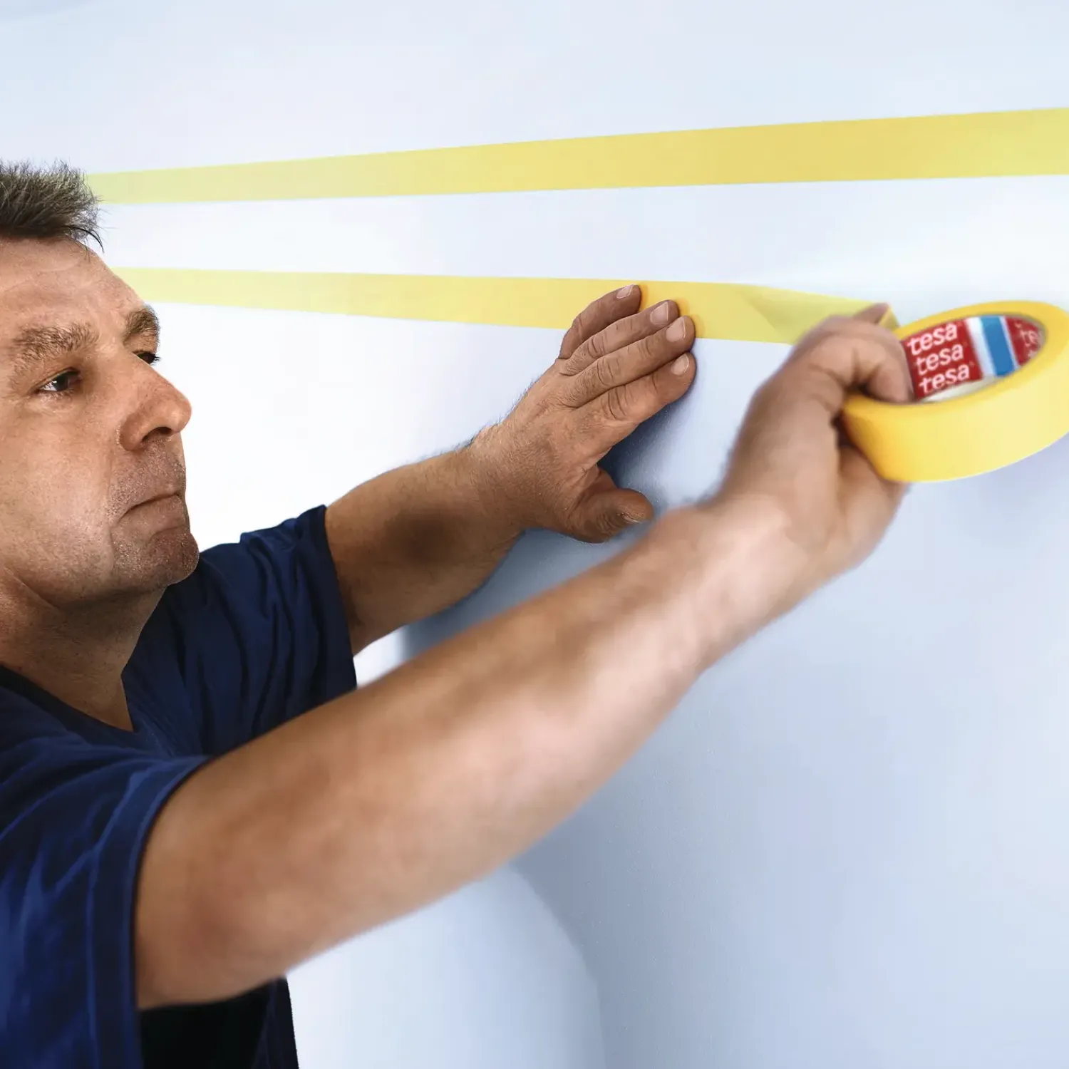 Tesa Tape^® 4334 afdækningstape 50 m x 50 mm gul