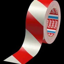 Tesa Afspærring Og Afmærkning^advarselstape rød/hvid 33 m x 50 mm