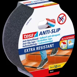 Tesa Tape Og Opmærkning^® Anti-Slip Skridsikker tape, sort 5 m x 50 mm