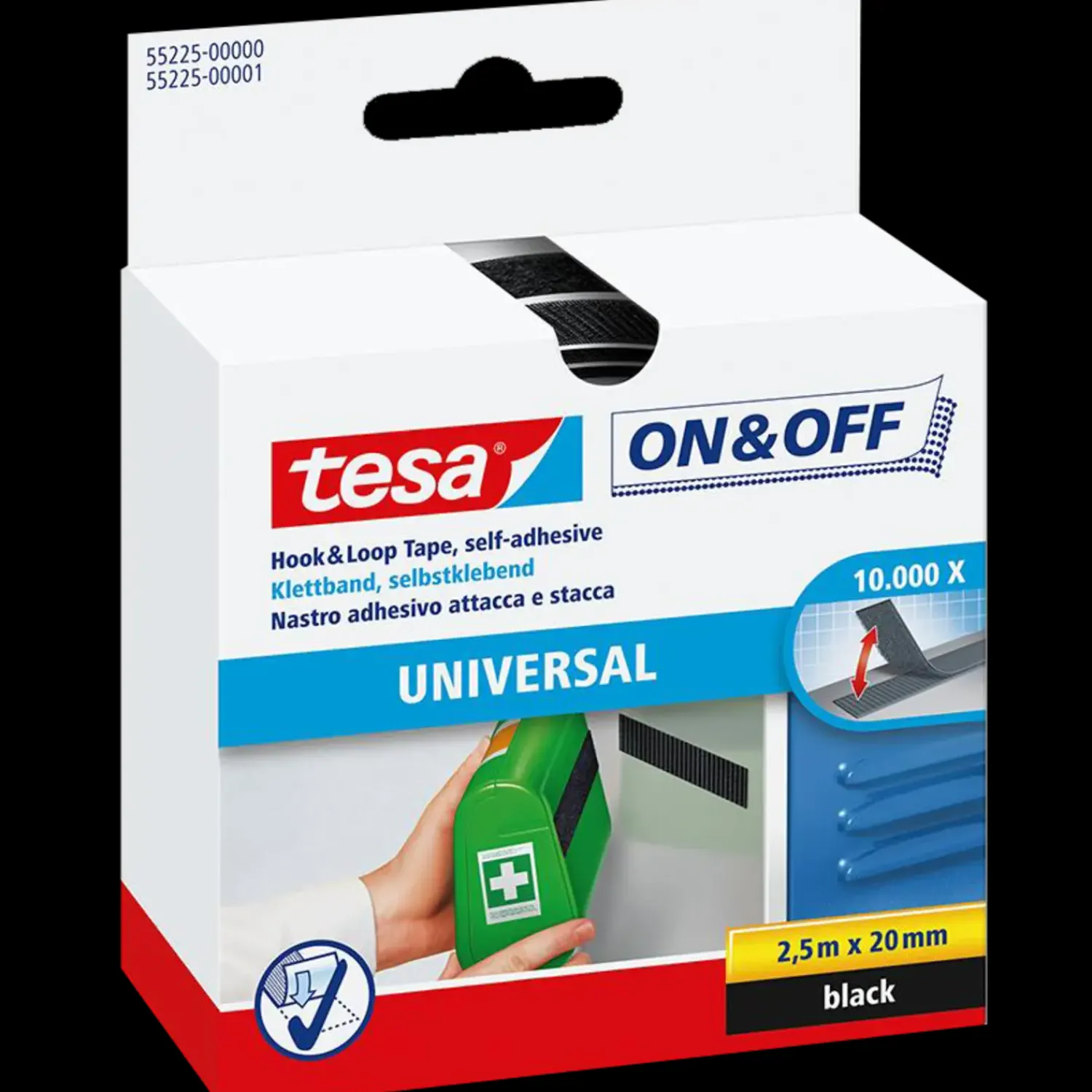 Discount Tesa burretape sort 2,5m