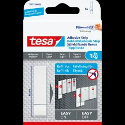 Tesa Tape Og Opmærkning^® dobbeltklæbende strips t/tapet og gips (1 kg) - 6-pk
