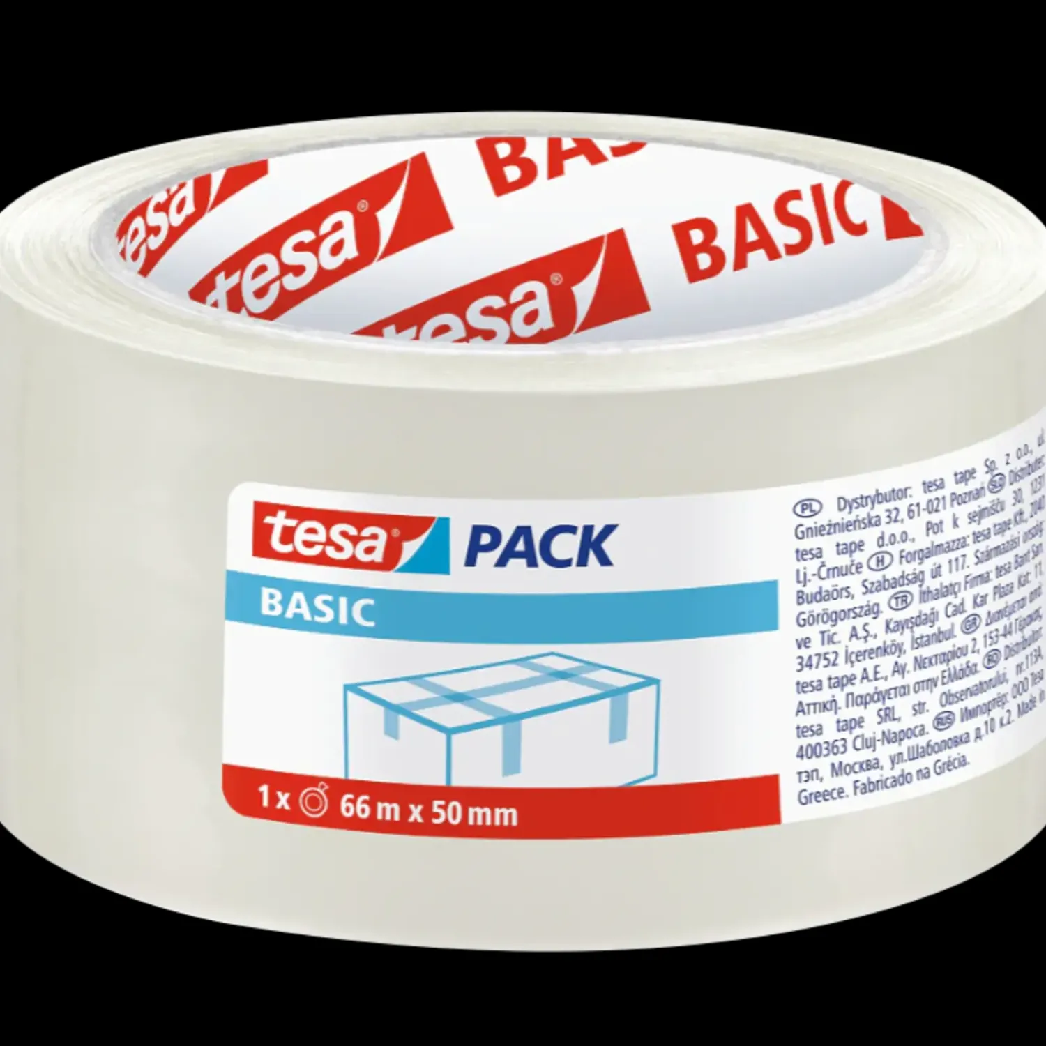 Tesa Tape Og Opmærkning^emballagetape transparent 66m x 50mm