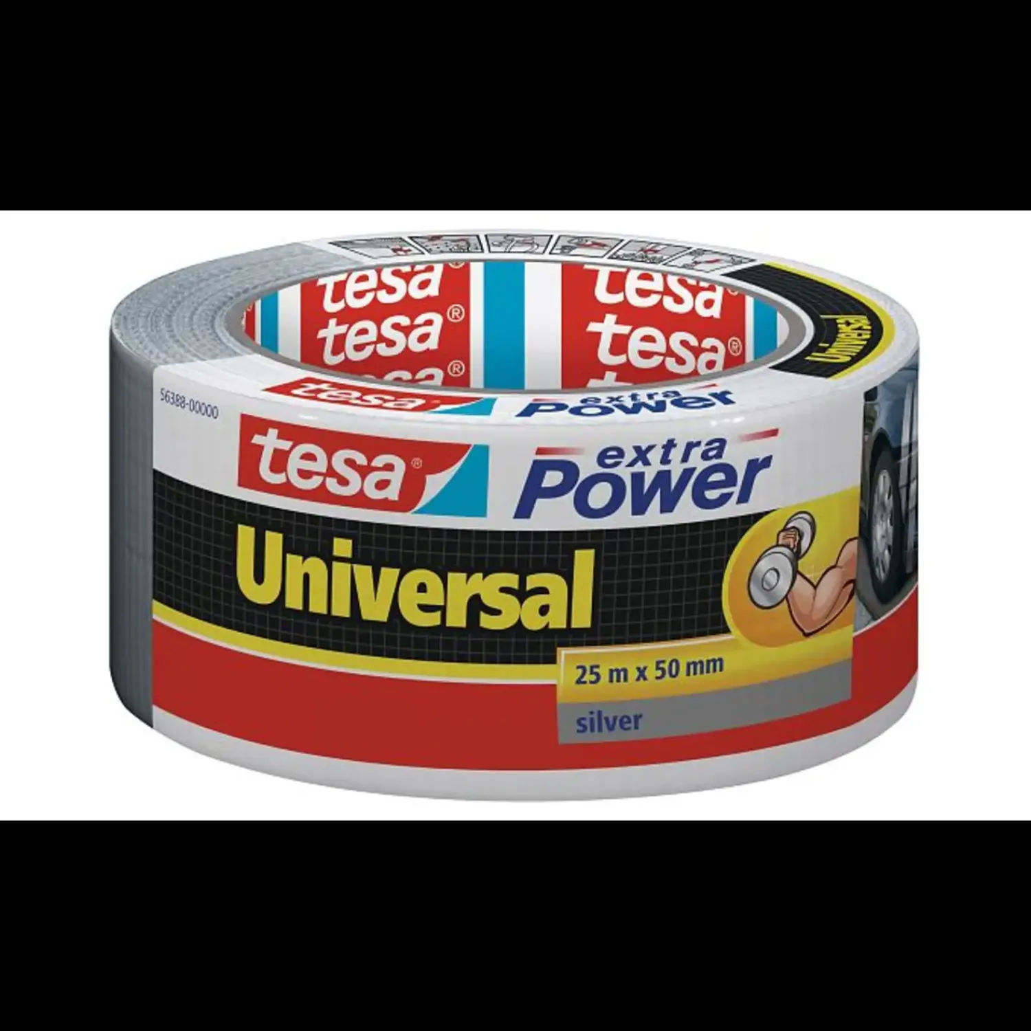 Outlet Tesa ® extra Power Universal sort 25 m x 48 mm