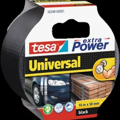 Tape^Tesa® extra Power Universal lærredstape sort 10 m x 50 mm