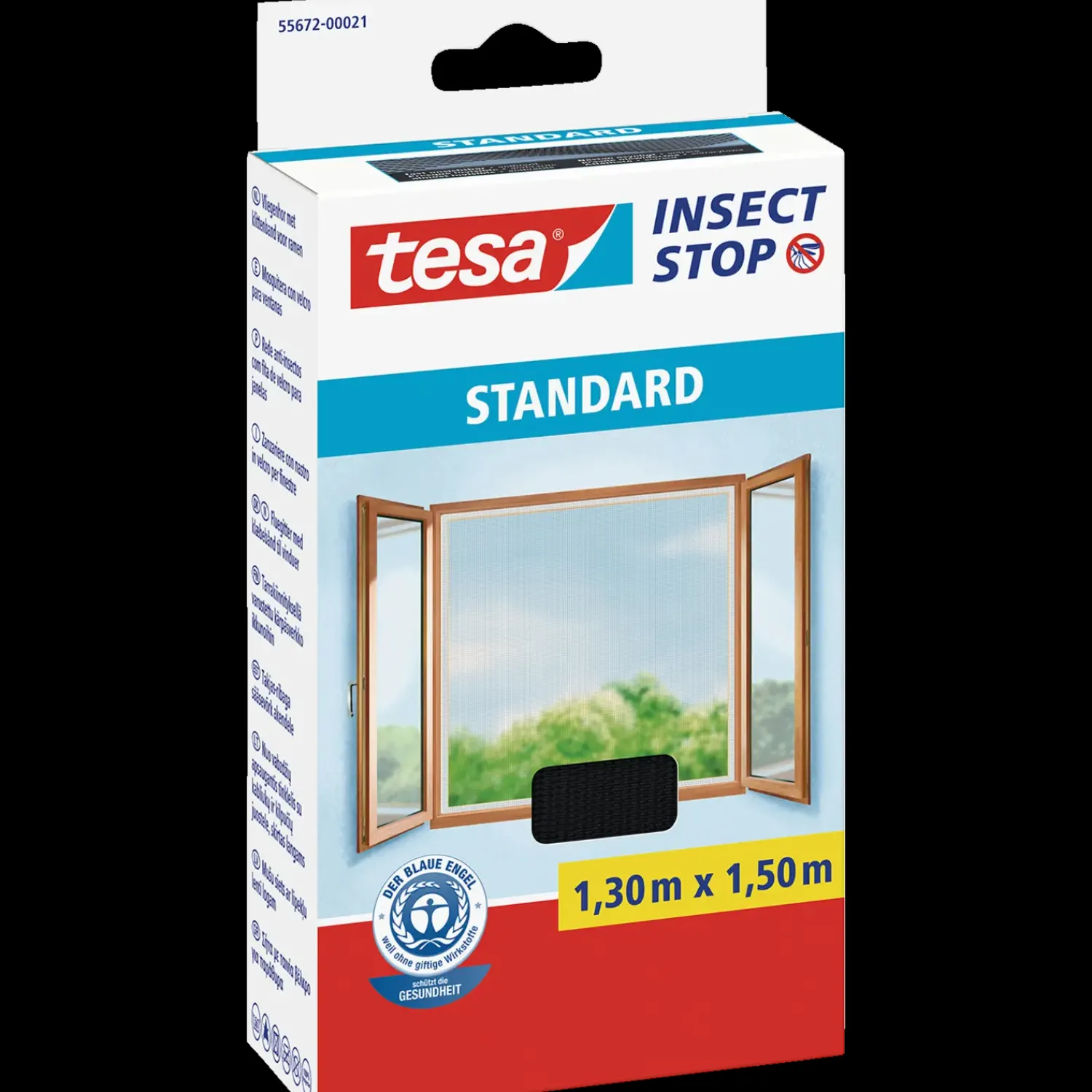 Tesa Tape Og Opmærkning^® Insect Stop Insektnet Standard til vinduer, antracit