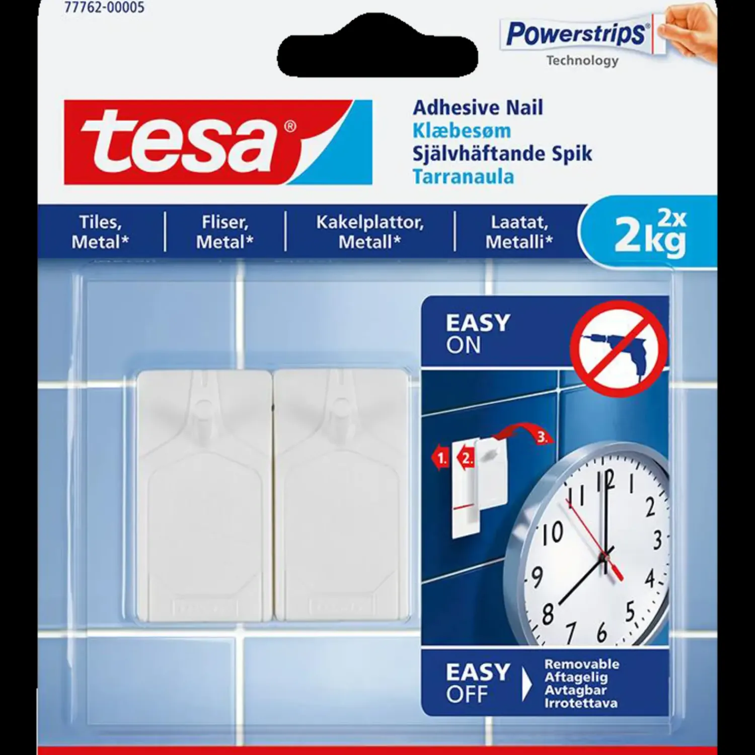 Tesa Tape Og Opmærkning^® Klæbesøm til fliser og metal (2 kg) - 2-pk