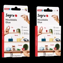 Clearance Tesa Sugru Formbar lim 3 pak sort/hvid/grå