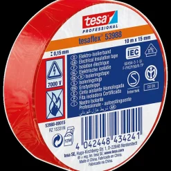 Discount Tesa flex isoleringstape 10 m x 15 mm rød