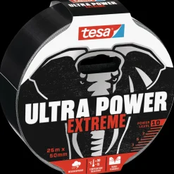 Online Tesa Ultra Power Extreme reparationstape 25 m x 50 mm sort