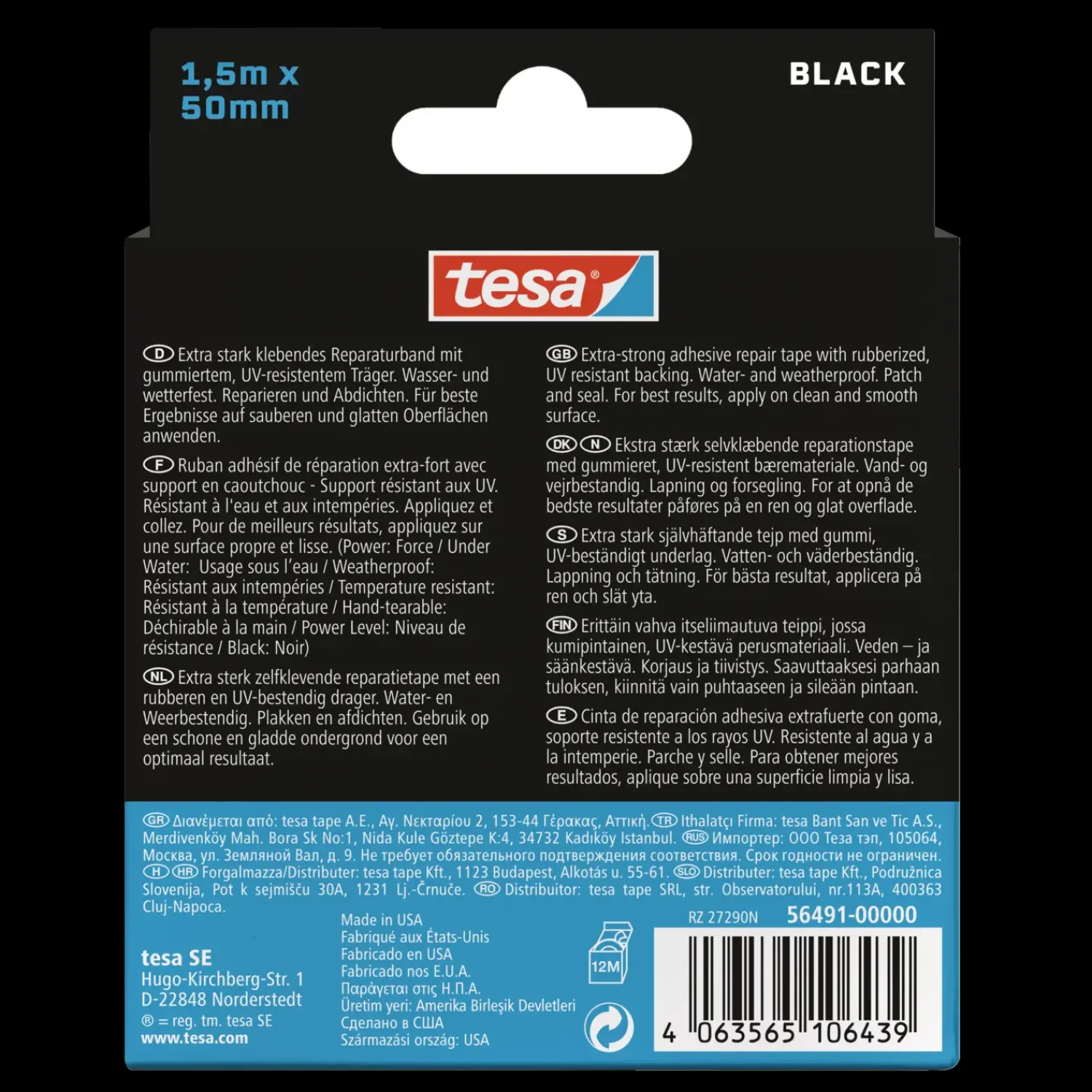 Hot Tesa Ultra Power Under Water reparationstape 50 mm x1,5 m