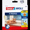 Tesa Tape Og Opmærkning^moll® P-Profil, hvid 9mm x 6 m