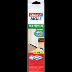 Clearance Tesa moll® Tætningsbørste t/tekstilgulve hvid 43 mm x 1 m