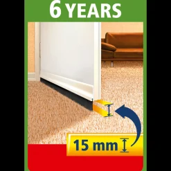 Clearance Tesa moll® Tætningsbørste t/tekstilgulve hvid 43 mm x 1 m