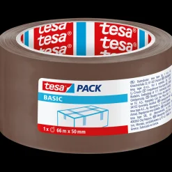 Sale Tesa pack® Basic pakketape 50 mm x 66 m brun