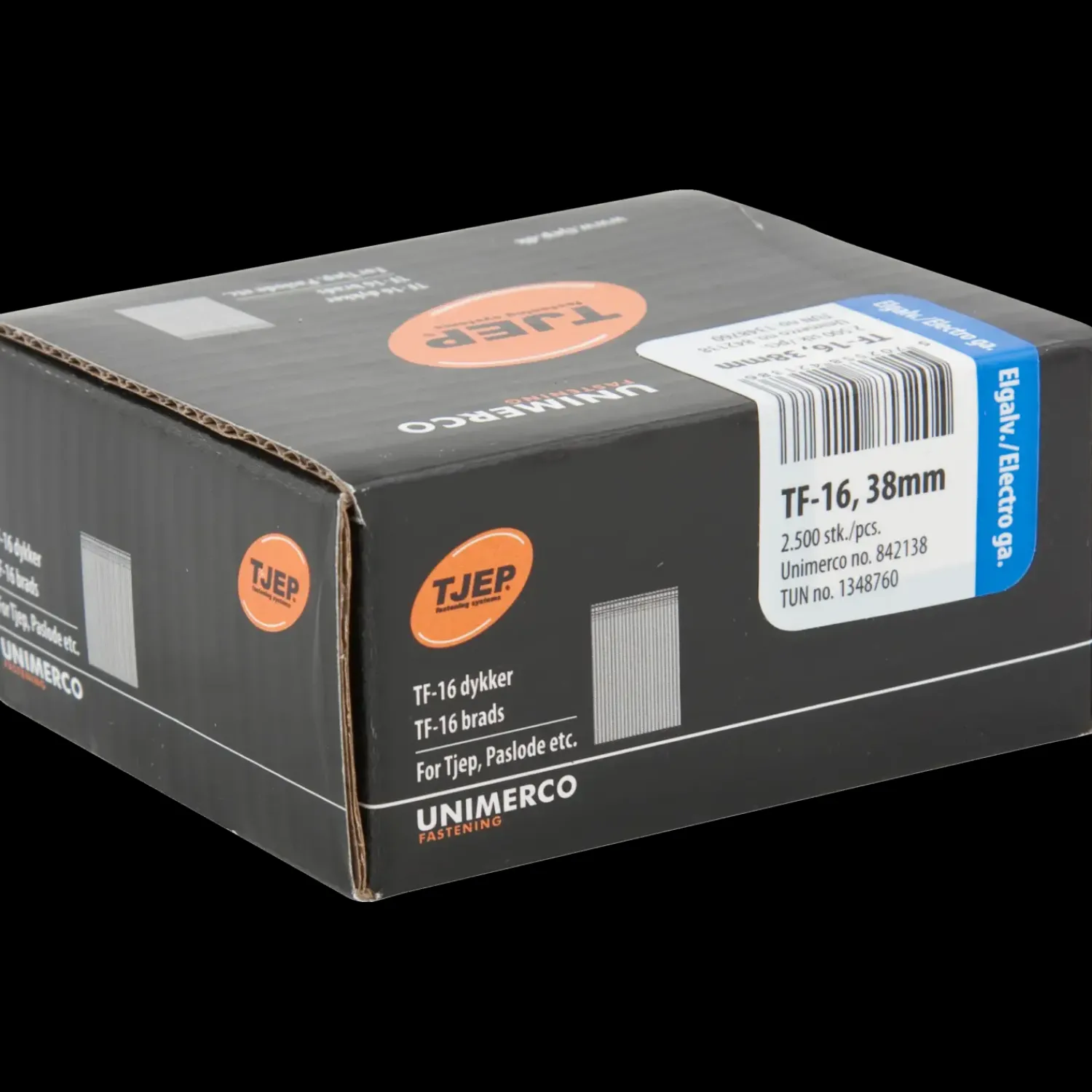 Tjep Dykkere^TF-16 dykker 1,6x38 mm elgalvaniseret 2500 stk