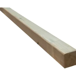 New Tømmer høvlede stolper trykimprægneret 70 x 70 mm x 2,4 m