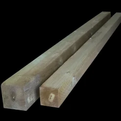 Stolper Og Hegnspæle|Tømmer^Tømmer ru stolper trykimprægneret 75 x 75 mm x 2,1 m