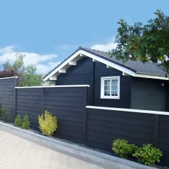 Frøslev træ Tilbehør Til Hegn^Topprofil brædt sortmalet 50x125 mm x 3,9 m