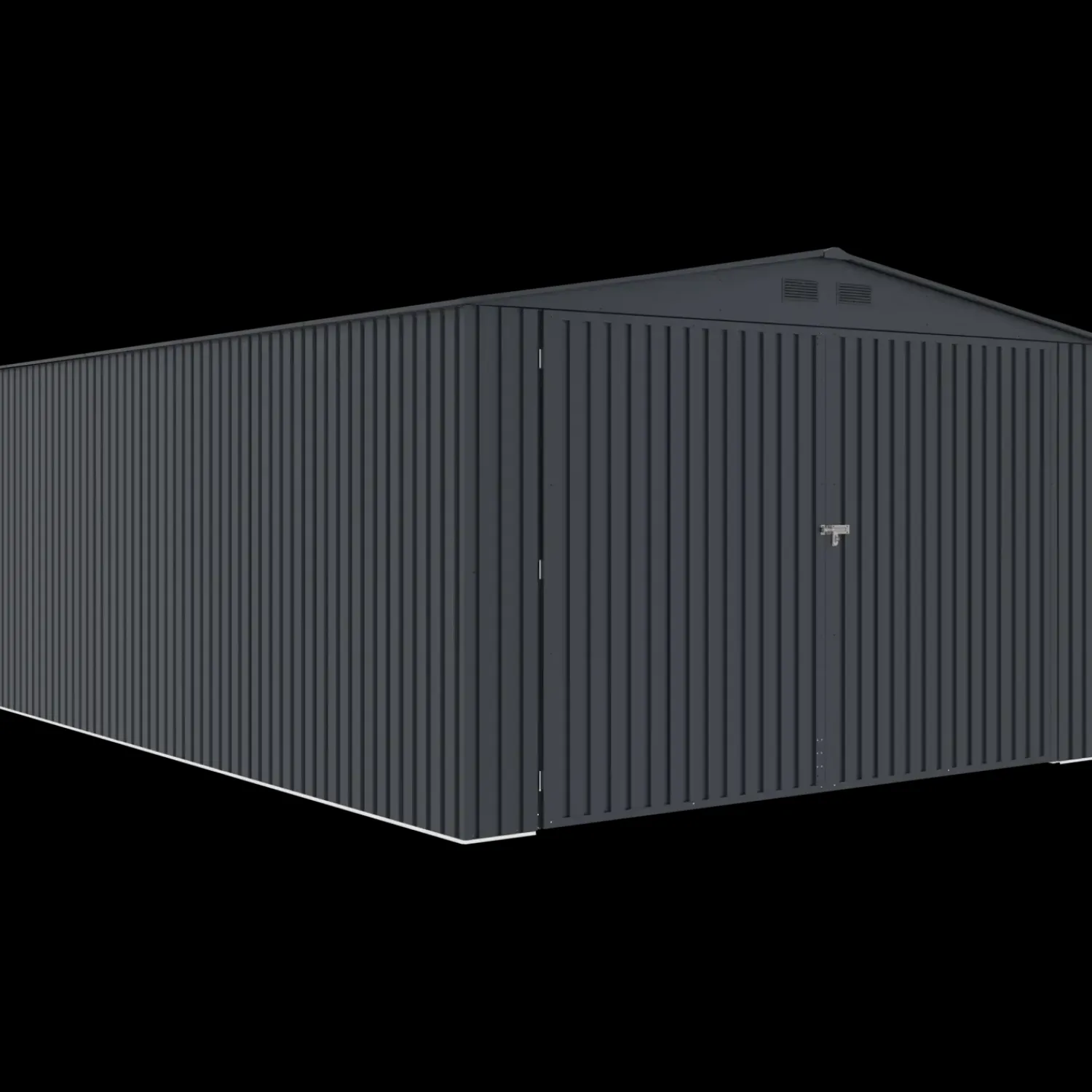 Outlet Torben redskabsskur 20,5 m², stål, mørkegrå