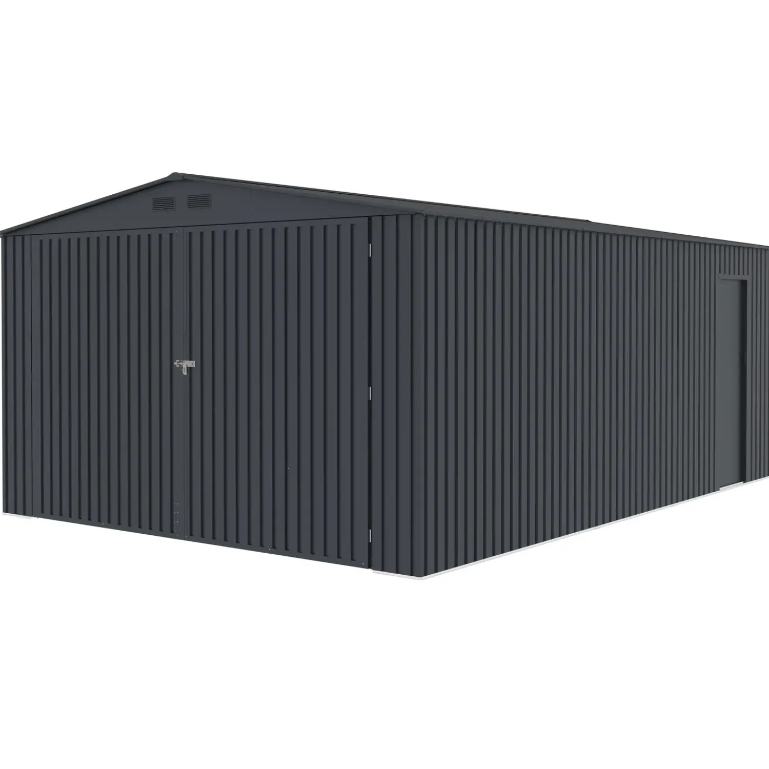 Outlet Torben redskabsskur 20,5 m², stål, mørkegrå