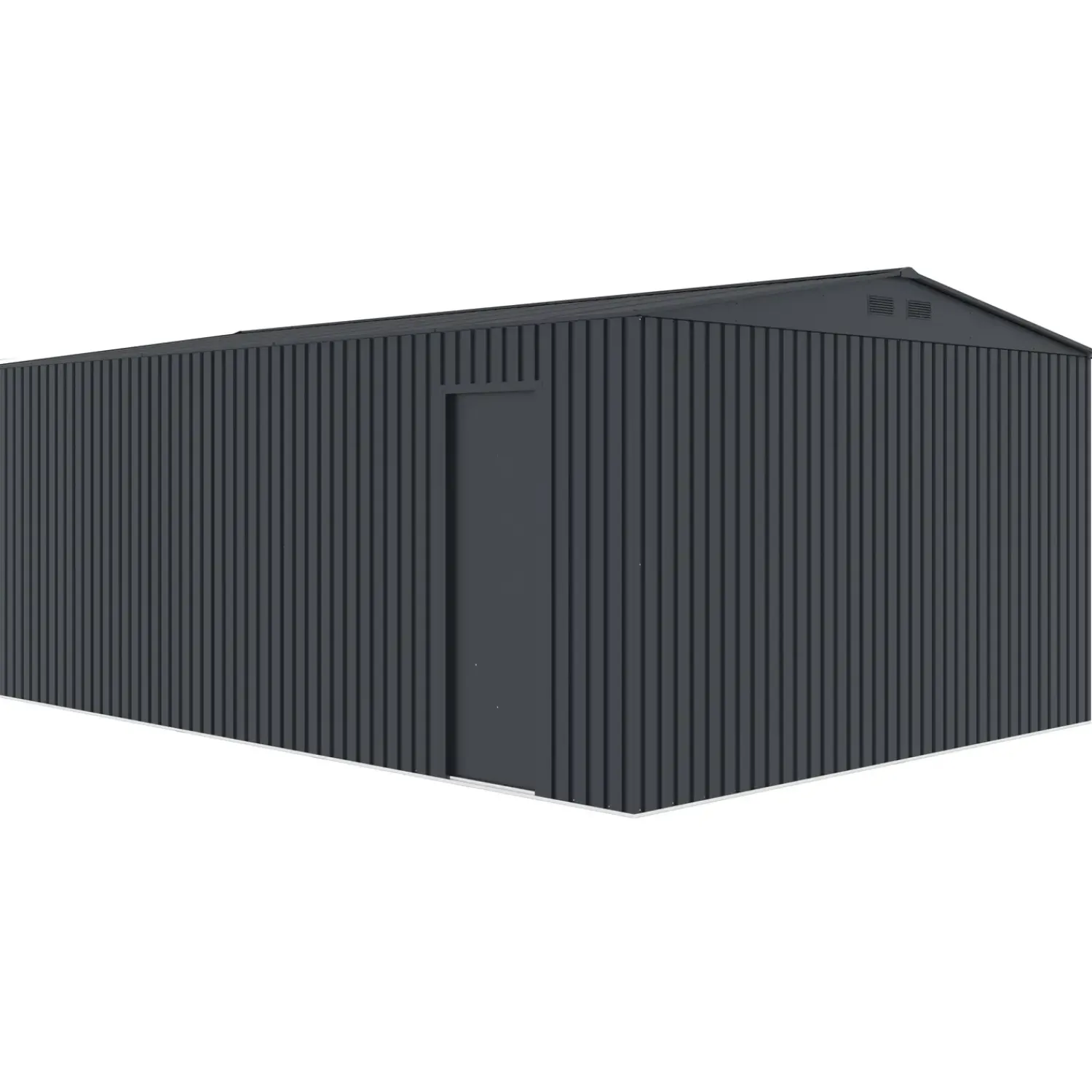 Outlet Torben redskabsskur 20,5 m², stål, mørkegrå